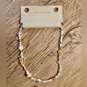 American Eagle preppy beaded necklace